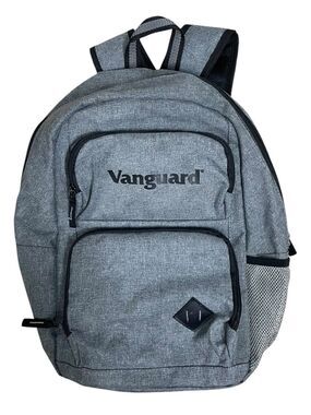 Vanguard Gray Backpack Laptop School Travel Bag Multi Pocket